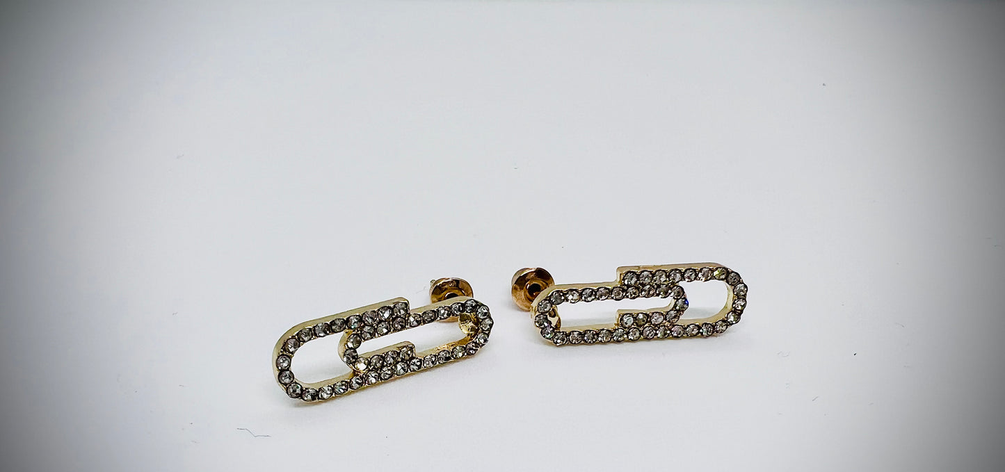 Paperclip earrings