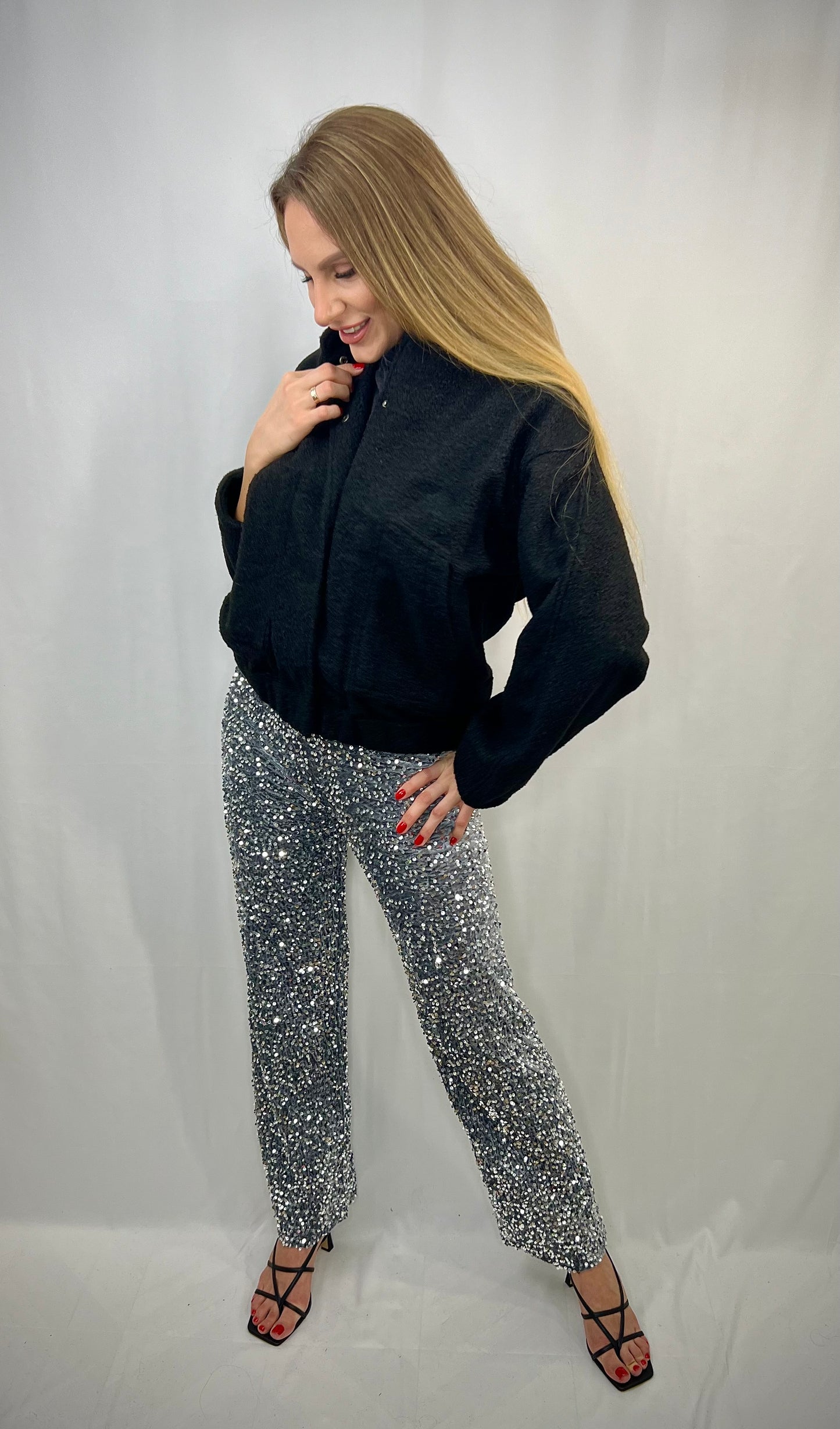 Glittering trousers