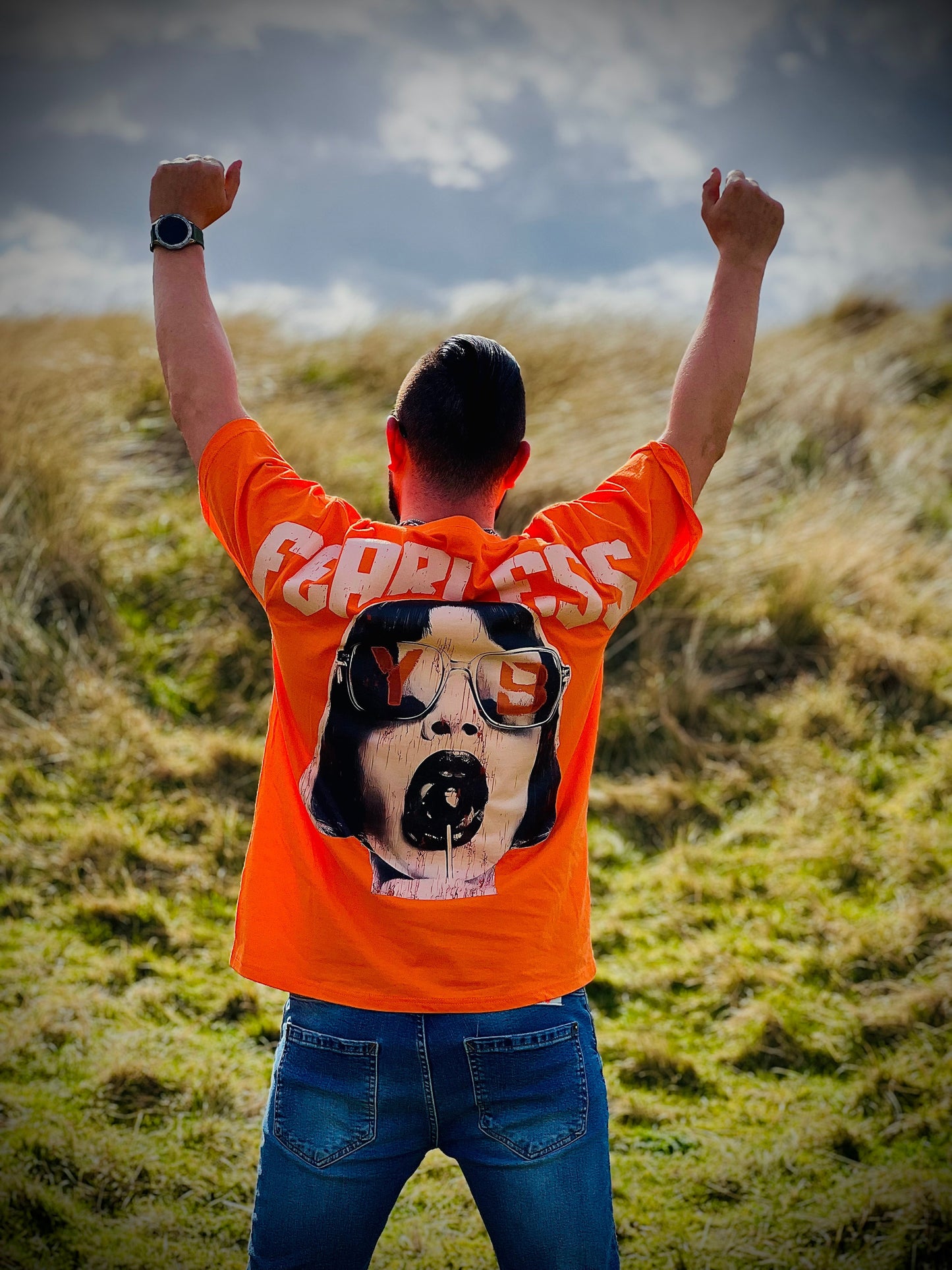 "Fearless" back logo t-shirt