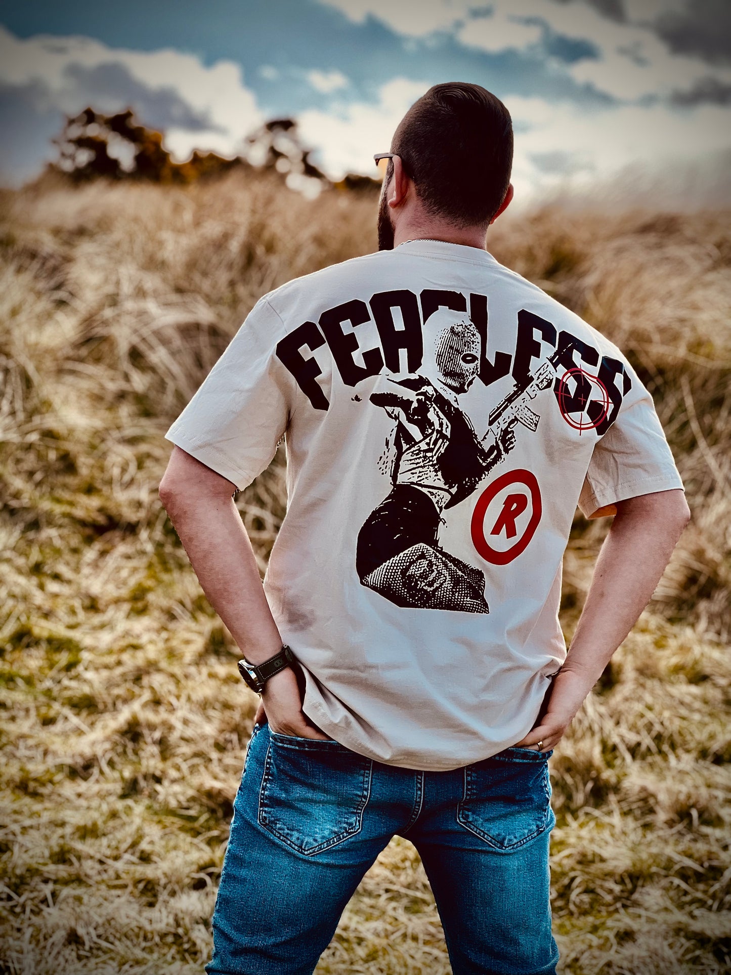 "Fearless" back logo t-shirt