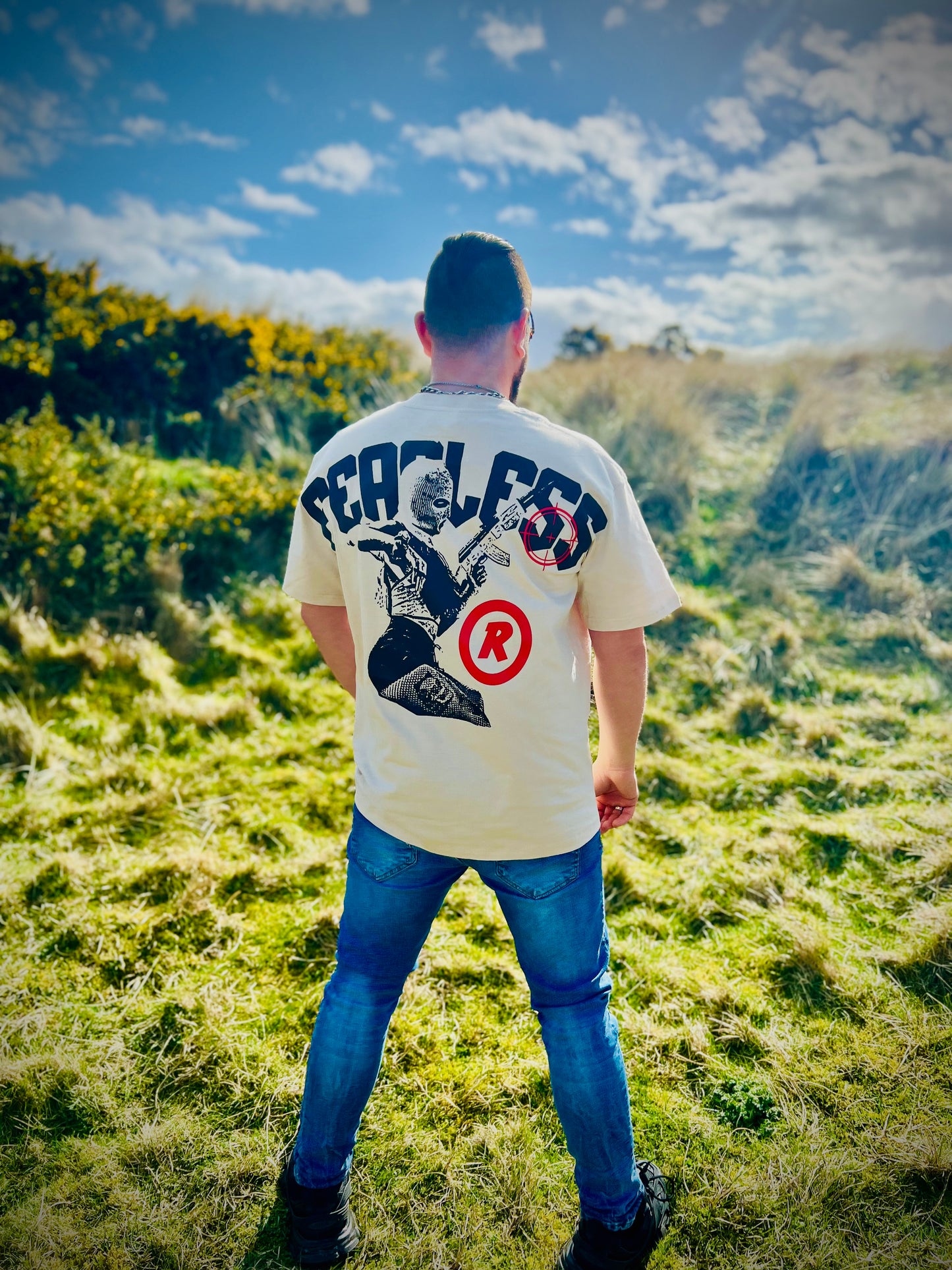 "Fearless" back logo t-shirt